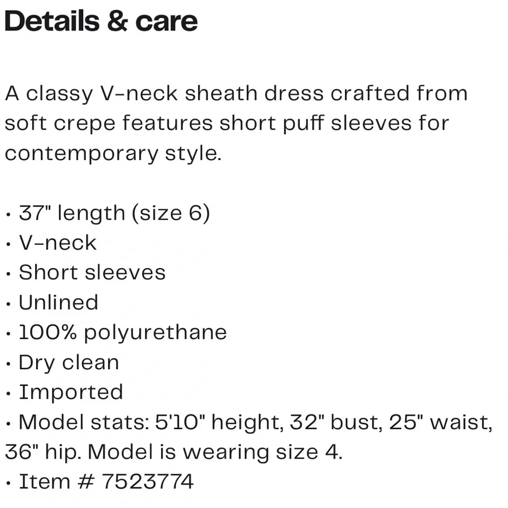 DKNY Womens Puff Sleeve Dress Size 14 NWT - Picture 5 of 5